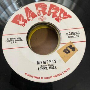 Loonie Mack - Down in the Dumps/Memphis B-3182X 45rpm VG+ R3